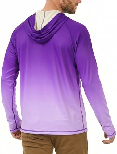Roadbox Mens Fishing Sun Hoodie, Long Sleeve UPF 50+ UV Protection Shirts - Image 3