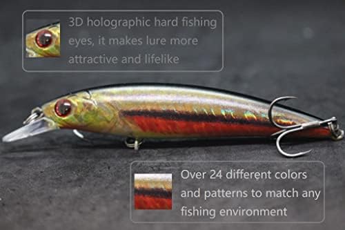 Minnow Crankbait for Bass Fishing Bass Lure Jerkbait Fishing Lures and Tackle Box - Image 4