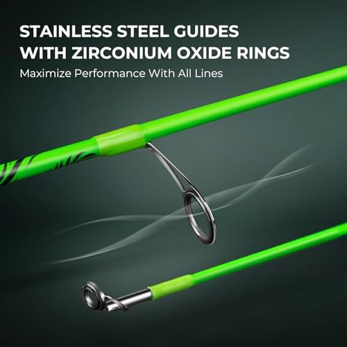KastKing Zephyr Dual-Tip Baitcaster & Spinning Fishing Rod and Reel Combo - Image 6