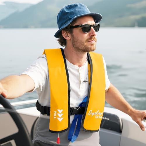 Adult Inflatable Life Jacket/Kayak Buoyancy Vest | Fishing Sailboat PFD Thin Weight Suitable for up to 330 pounds - Image 2