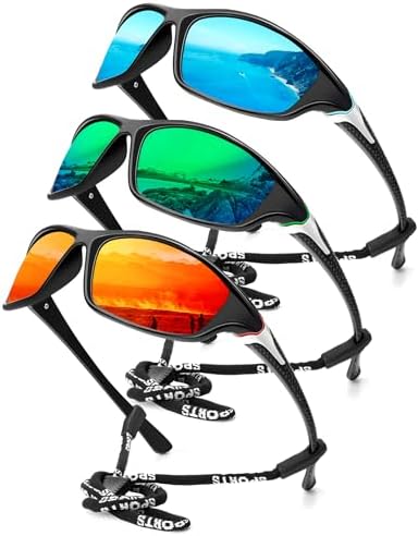 KALIYADI Sports Polarized Sunglasses Men UV400 Protection for Fishing Driving Cycling by KALIYADI