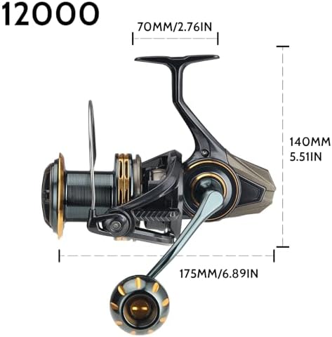 Big Game Surf Spinning Fishing Reel, 44Lbs Max Drag Saltwater Fishing Reels - Image 2