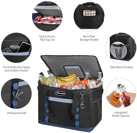 Maelstrom Soft Cooler Bag, 35/55/75 Can Beach Cooler with Flip-top Access - Image 5