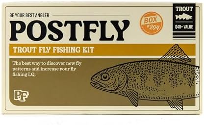 Postfly Trout Fly Fishing Kit, Premium Flies for Rainbow Trout, Brown Trout and Brook Trout by Postfly
