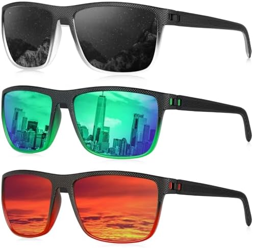 KALIYADI Polarized Sunglasses for Men, Lightweight Sun Glasses with UV Protection for Driving Fishing Golf by KALIYADI