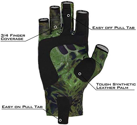 KastKing Sol Armis UPF50+ Fingerless Fishing Gloves, Men and Women - Image 4