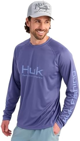 HUK Men's Pursuit Vented Long Sleeve Fishing Shirt (+30 UPF) by HUK