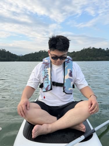 Adult Automatic Inflatable Kayak Vest PFD,Water Sports Vest for Boating Fishing Kayaking SUP Paddleboarding（fit Weight Below 330 lbs） - Image 3