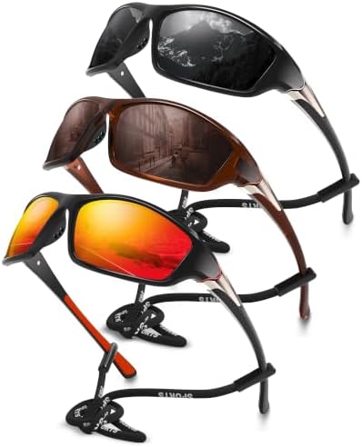 Polarized Sports Wrap Around Sunglasses Men Fishing Running Golf by Foliful
