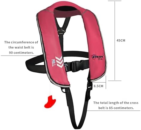 Automatic Inflatable Life Jacket, Preserver PFD for Kids,Life Vest for Kid,Supports Weight up to 160 pounds(YSH725) - Image 4