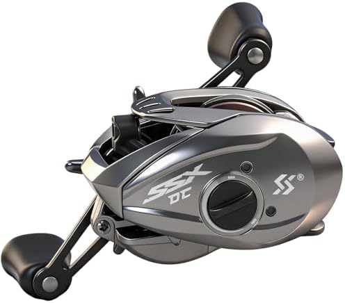 Sougayilang Baitcasting Reel with Digital Anti-Backlash Control - Smart Computer Braking System, 7.2:1 Gear Ratio, 18.5LB Max Drag-Easy Casting Baitcaster for Beginners & Bass Anglers by Sougayilang