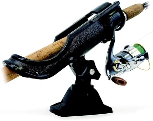 Attwood 5009-4 Heavy-Duty Adjustable Rod Holder with Combo Mount, Black Finish by Attwood