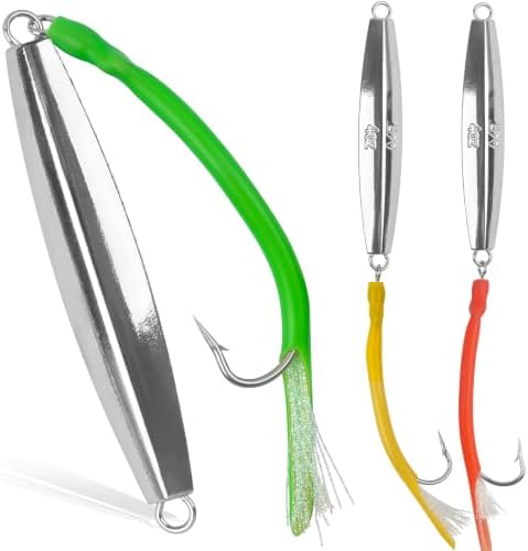 Diamond Jigs Saltwater Fishing Lures, Bottom Bouncing Sinking Casting Lures by JSHANMEI