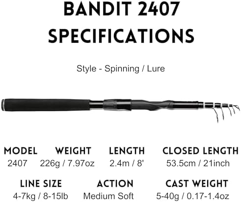 Whistytwig Carbon Fiber Telescopic Fishing Rod - Portable Collapsible Design for Travel and Adventure - Versatile Saltwater and Freshwater Fishing Pole - Image 3