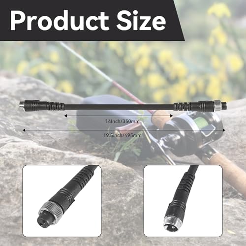 1.5FT Rust-Proof Electric Fishing Reel Battery Power Cable | Compatible with Daiwa Tanacom, Seaborg, Leobritz, BeastMaster & Shimano Reels | Super Air Cord for BM, LB, Prof, PrB, ProS Models - Image 3