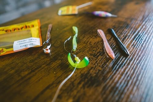 Northland Tackle Eye Candy Riggin Leech Floating 4.25" Soft Plastic Leech Lure for Walleye Fishing Jigs, Rigs, & Harnesses, 10 Colors, 5 Baits Per Pack - Image 2