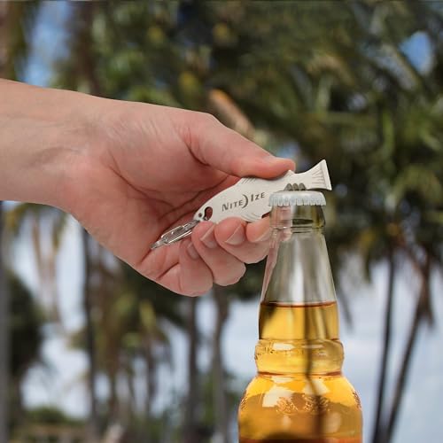 Nite Ize DoohicKey FishKey Key Tool - Keychain Multipurpose Tool - Key Accessories with Screwdriver, Bottle Opener & Serrated Edge - Multitool Keychain with S-Biner - 3 Pack - Image 4