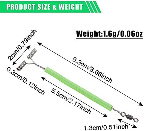 Stainless Steel Fishing Lures Wire Leader Trace Luminous Tube Fishing Rigs - Image 3
