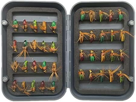 Fly Fishing Flies Kit Trout Steelhead Salmon Bass Flies Assortment 32Pcs-148pcs Include Dry Wet Flies Nymphs Streamers Maggot, Fly Lure Set - Image 4