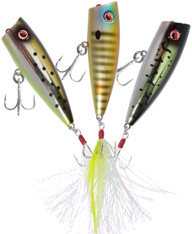 LITTMA Bass Fishing Topwater Popper Lures - Effective Top Water Lures for Bass Anglers - Durable Design for Catching Trophy Bass with High-Performance Popping Action by LITTMATACKLE