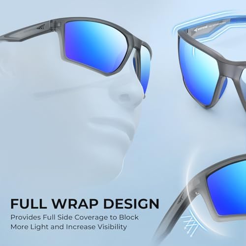 KastKing Osage Polarized Sport Sunglasses for Men and Women, Wrap Design - Image 2