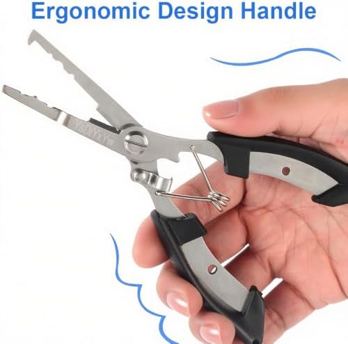 Fishing Pliers, 3rd Generation Multifunctional Stainless Steel Fish Pliers Hook Remover Tools with Lanyard, Suitable for Saltwater and Freshwater - Image 5