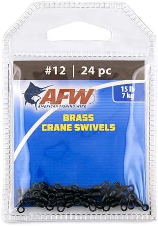 AFW Brass Crane Fishing Swivels Heavy Duty Barrel Tackle by AFWFishingBrands