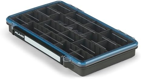Plano StowAway 3700 Waterproof Stow Tackle Box, IPX7 Waterproof, with Rustricor, Single Latch Design, Transparent DuraView Lid, Stackable Storage for Fishing Bait, Lures and Gear - Image 2