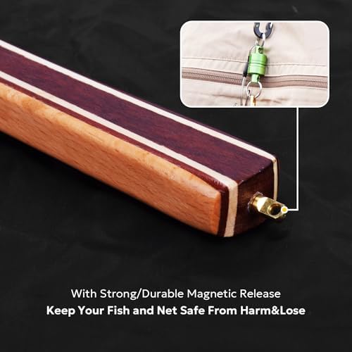 SF Fly Fishing Landing Net Soft Rubber Mesh Trout Net Catch and Release Net - Image 4