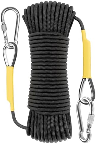 X XBEN Outdoor Climbing Rope 10M(32ft) 20M(64ft) 30M(96ft) 50M(160ft) 70M(230ft) 152M(500FT) 352M(1000FT) Static Rock Climbing Rope for Escape Rope Ice Climbing Equipment Fire Rescue Parachute by XXBEN