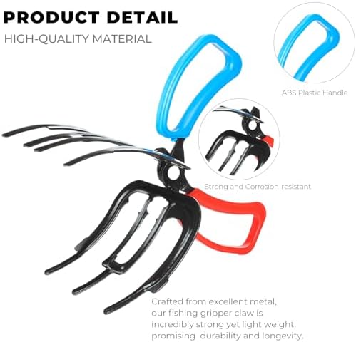 Fish Claw Gripper, Fishing Pliers Gripper, Metal Fish Control Clamp Claw, Fish Culling System Fish Gripper, Control Forceps for Catch Fish (3 Claw) - Image 5