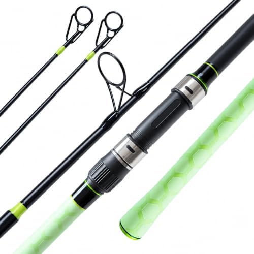 Telescopic Carp & Surf Fishing Rod, Sun-Charged Glow Handle, Portable Long-Casting Pole, Medium Heavy, Saltwater & Freshwater, 8FT-10FT by KingKatch