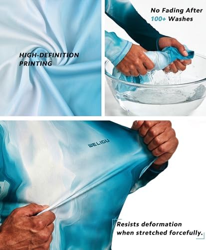 Men's UPF 50+ Sun Protection Hoodie, Long Sleeve Fishing Shirt - Image 6