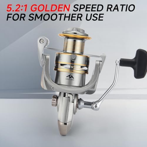 HAUT TON Spinning Reel, 6+1BB Metal Surf Fishing Reels, 55lbs Max Drag - Image 3
