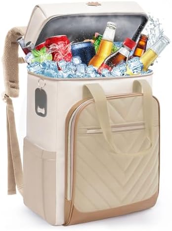 Backpack Cooler Insulated Leakproof, Soft Cooler Backpack for Beach by AMNOW