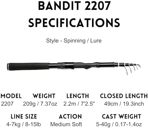 Whistytwig Carbon Fiber Telescopic Fishing Rod - Portable Collapsible Design for Travel and Adventure - Versatile Saltwater and Freshwater Fishing Pole - Image 3