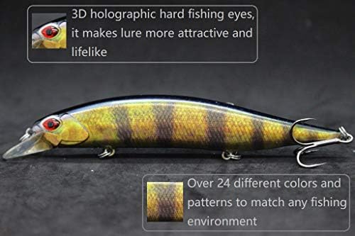 Minnow Crankbait for Bass Fishing Bass Lure Jerkbait Fishing Lures and Tackle Box - Image 5