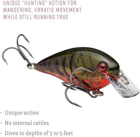 Strike King KVD 1.5 Hard Knock Fishing Lure, 3/8 oz, 3D Lifelike Eyes - Image 4