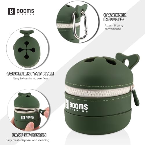 Booms Fishing Portable Trash Pouch: Silicone Expandable & Collapsible Fishing Line Waste Cantainer - ST2 Eco-Friendly Reusable Garbage Holder for Fishing, Hiking, Camping & Outdoor Activities - Image 4