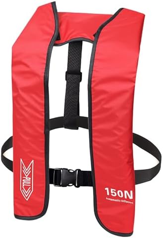 Inflatable-Life-Jacket| Lightweight Life-Vest for Adults| Automatic Inflatable-PFD| Supports up to 300 lbs by samilalago
