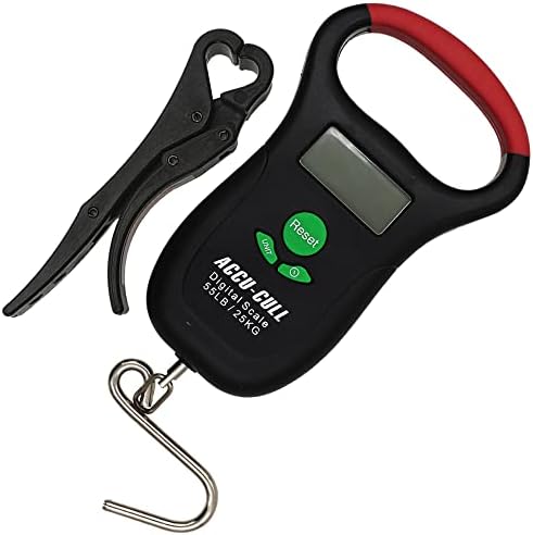 Fish Culling System Digital Fish Scale with Mini Fish Gripper - 2-in-1 Combo Pack Weighing Fishing Gear - Fishing Accessories and Fishing Equipment to Add in Fishing Tools Kit by ACCU-CULL
