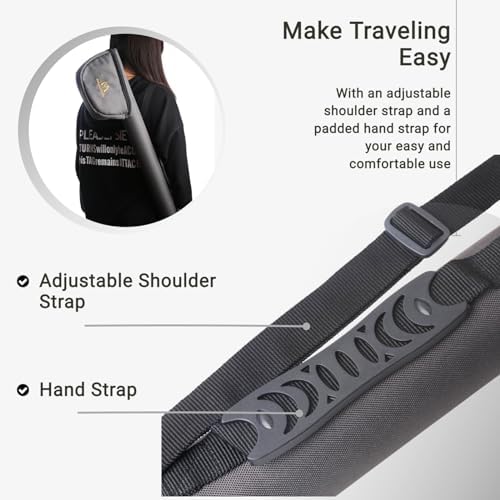 MAXIMUMCATCH Fly Fishing Rod Case with Reel Pouch, Complete Protection Bag, 9FT 2/4 Pieces Rod, Single (Gray, 9' 4sec) - Image 4