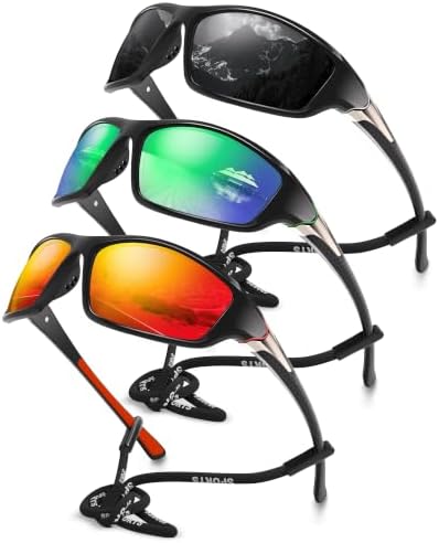 Polarized Sports Wrap Around Sunglasses Men Fishing Running Golf by Foliful