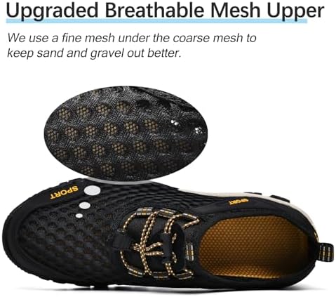 Water Shoes Men Hiking Fishing Boat Arch Support Beach Wading - Image 5