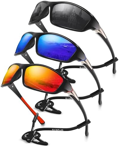 Polarized Sports Wrap Around Sunglasses Men Fishing Running Golf by Foliful
