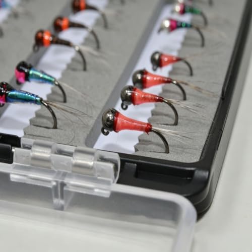 24/36/50/66 Premium Hand Tied Fly Fishing Flies Assortment | Waterproof Fly Boxes | Dry, Wet, Nymphs, Streamers, Wooly Buggers, Terrestrials | Trout, Bass Lure Set, Kit, Gift - Image 5