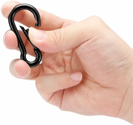 sprookber Stainless Steel Carabiner Spring Snap Hook - 304 Stainless Steel Heavy Duty Clips, Set of 4 - Image 4