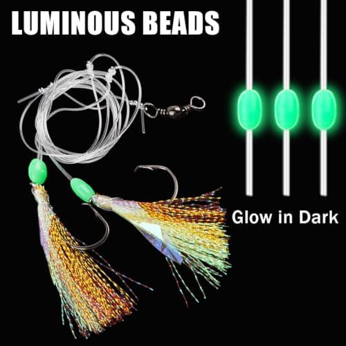Shaddock Fishing Bait Rigs Saltwater with Sharp Hooks for Flounder Halibut - Image 5