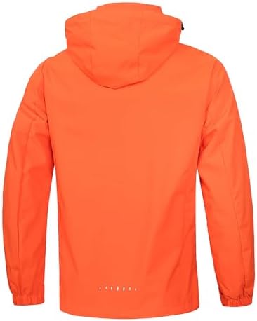 Men's Lightweight Waterproof Rain Jacket,Shell Hooded Outdoor Raincoat Hiking Windbreake jacket - Image 3
