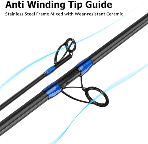 THKFISH 12FT Surf Spinning Fishing Rod Carbon Travel Surf Rod - Image 2